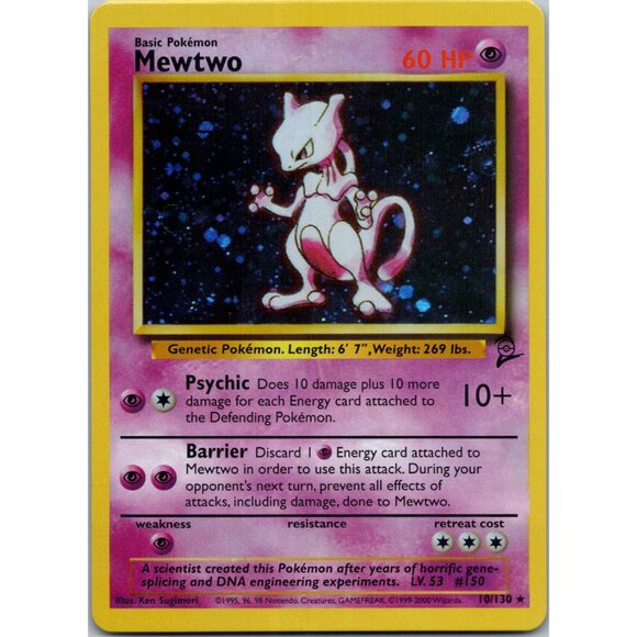 Mewtwo Base Set 2 "Reprinted" - Picture 1 of 3